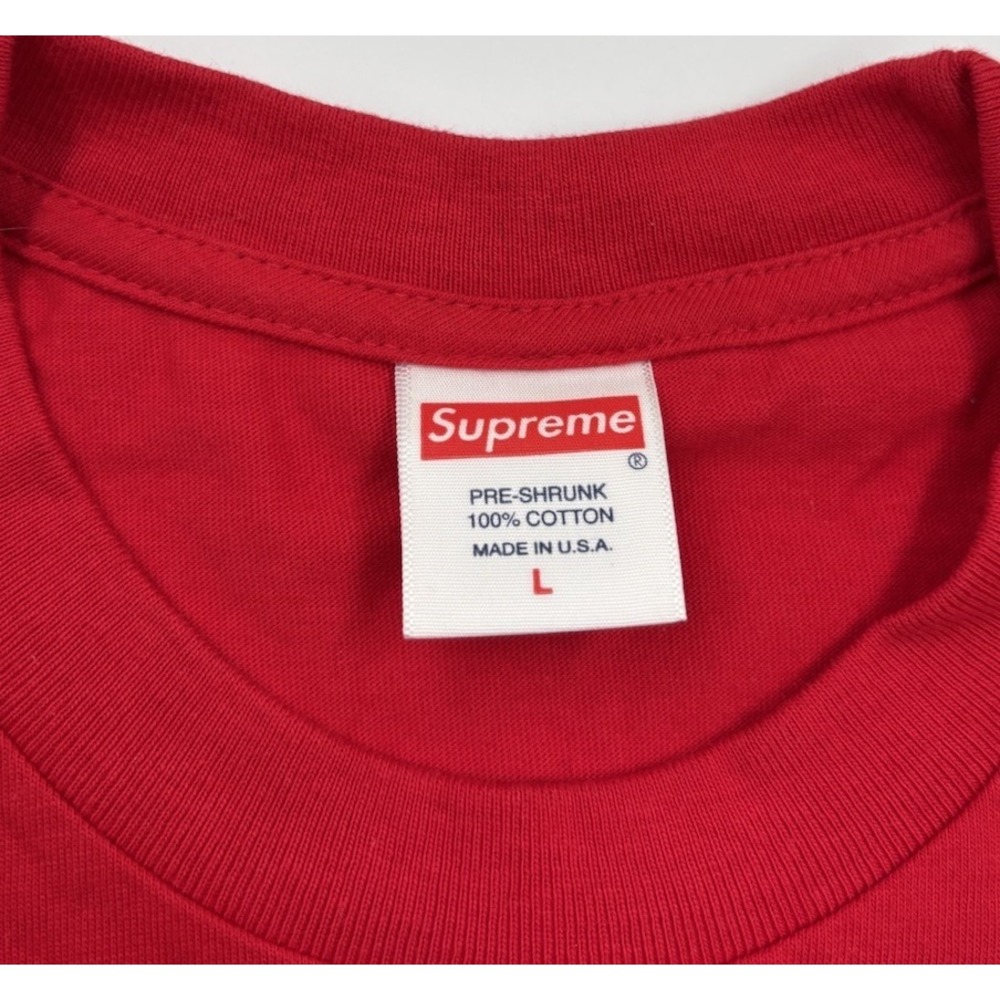 Supreme Men's L Jesus Slate Pre-Shrunk Red Graphic Y2K‎ Short Sleeve Shirt - Picture 2 of 5